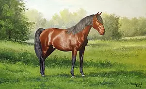 Marek Szczepaniak - Landscape with horse # 5