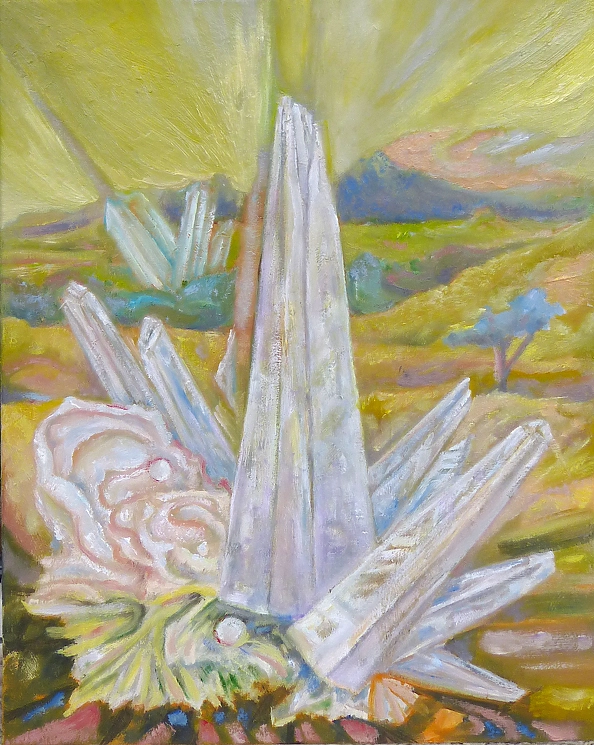 Elżbieta Goszczycka - Landscape with crystal