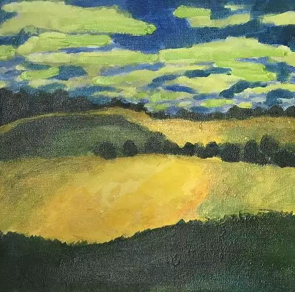 Agata Stańczyk - Landscape with blooming rapeseed