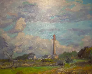Marcin Stępniowski - Pejzaż z latarnią morską