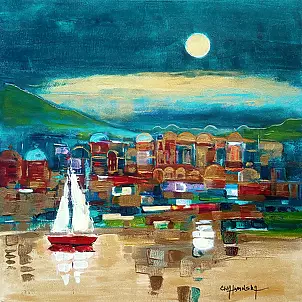   - Landscape with a boat