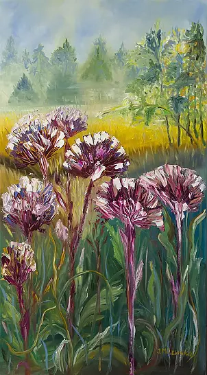 Ilona Milewska - Landschaft mit Nebel