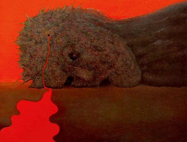 Ryszard Skwarczyński - Landscape with a river