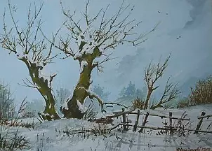 Jacek Stryjewski - Landscape with willows