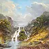Igor Janczuk - Landscape with a waterfall