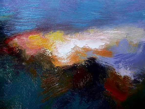 Barbara Gulbinowicz - Pejzaż z zachodem słońca