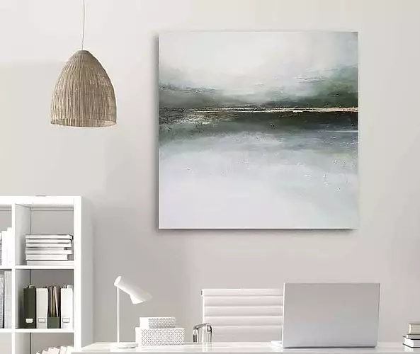 Paulina Lebida - Landscape with green and gold