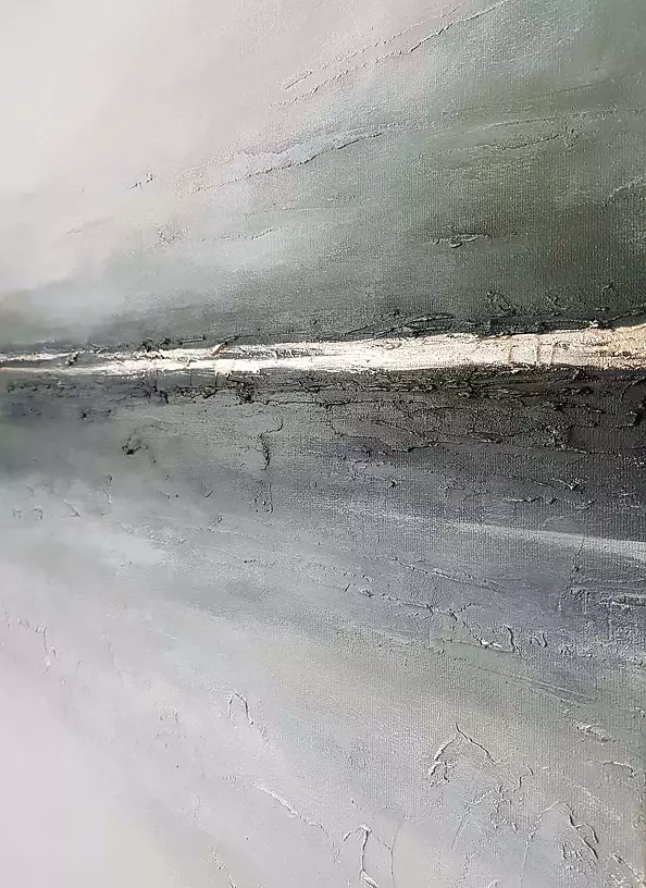 Paulina Lebida - Landscape with green and gold