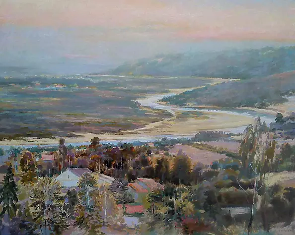 Jerzy Martynów - Landscape with Szczepanowice