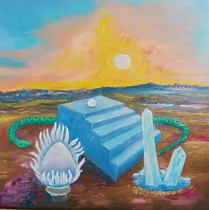 Elżbieta Goszczycka - Landscape with stairs