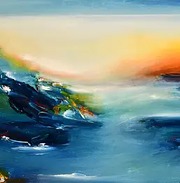 Lidia Sieczkowska, Eine Traumlandschaft, Ölbild - , 60 x 40