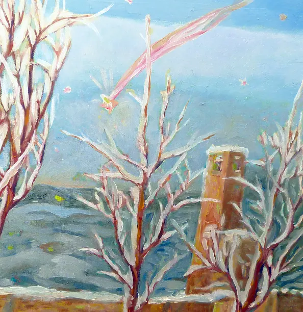 Elżbieta Goszczycka - Landscape with a falling star