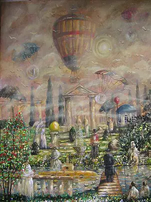   - Landscape with a golden ball