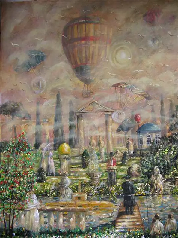 Dariusz Orszulik - Landscape with a golden ball