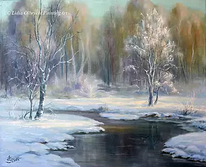 Lidia Olbrycht - Winter Landscape - Winter in the Beskidy Mountains