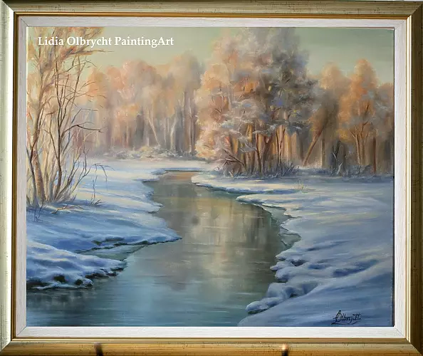 Lidia Olbrycht - Winter landscape - winter sun