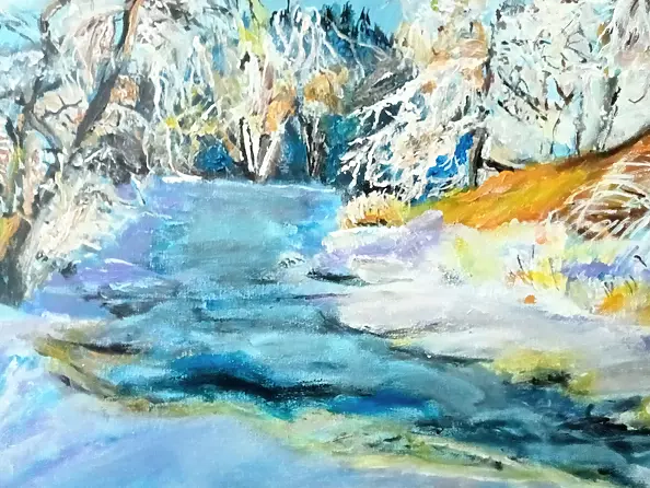 Krystyna Mościszko - Pejzaż zimowy