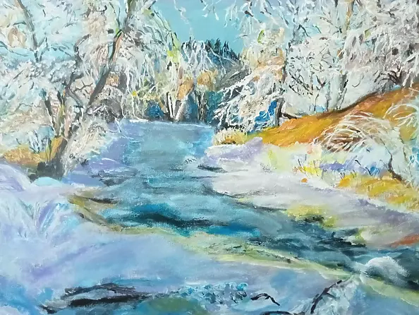 Krystyna Mościszko - Pejzaż zimowy