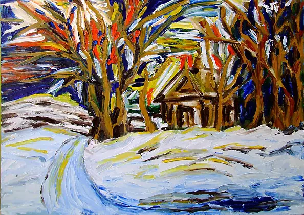 Ilona Milewska - Winter landscape - fantasy