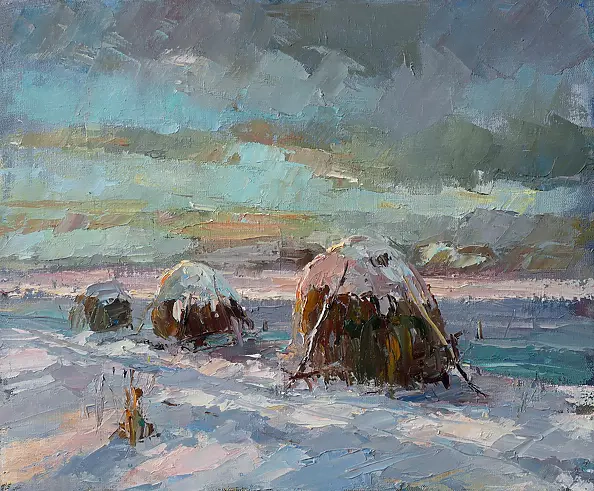 Krzysztof Tracz - Pejzaż zimowy