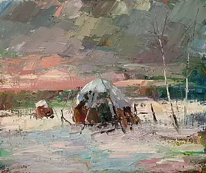 Krzysztof Tracz - Winter landscape