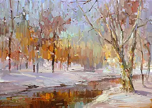 Krzysztof Tracz - Winter landscape