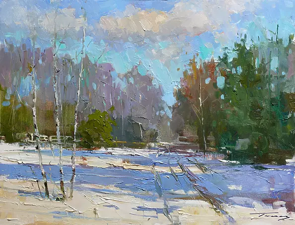 Krzysztof Tracz - Winter landscape