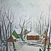 Elżbieta Goszczycka - Winter landscape with diamond