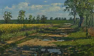 Wojciech Górecki - Landscape zkwitnącym rape
