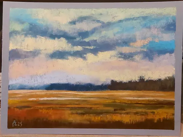 Paulina Lebida - Pejzaż-praca formatu 18/24 cm