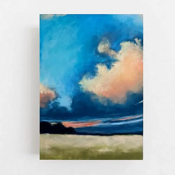 Paulina Lebida - Pejzaż-praca formatu 24/18 cm