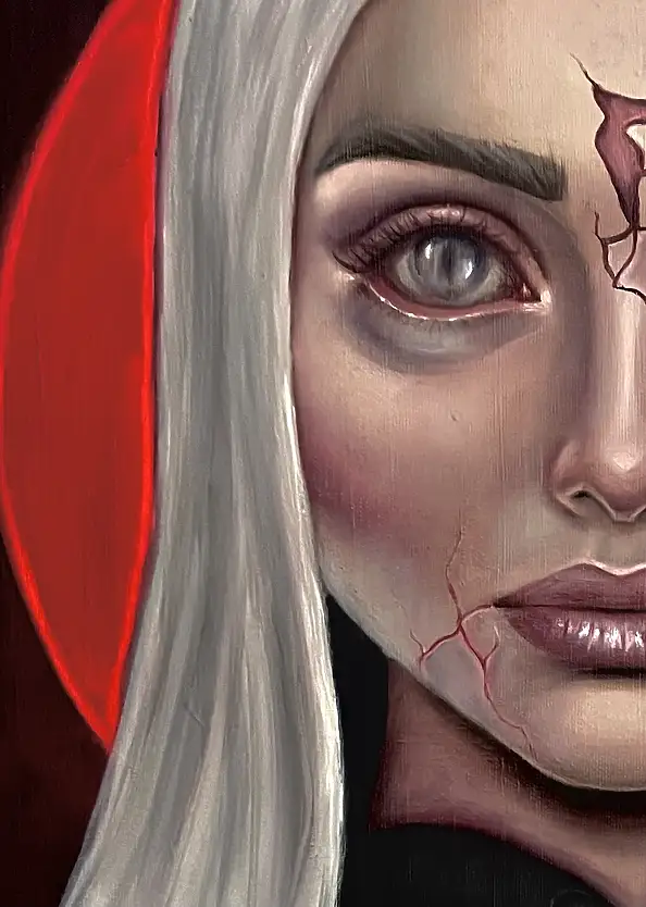 Agnieszkowa Art, Pęknięcie, Obraz olejny - płótno, 50 x 50