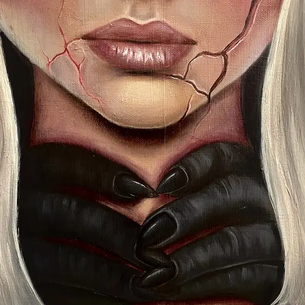 Agnieszkowa Art, Pęknięcie, Obraz olejny - płótno, 50 x 50