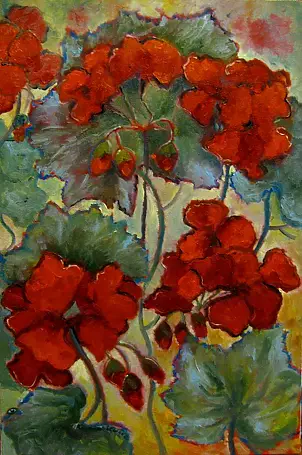 Krystyna Ruminkiewicz - geraniums II