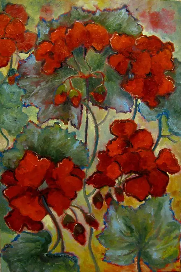 Krystyna Ruminkiewicz - geraniums II