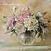 Lidia Olbrycht - Пионы / Peonies- цветы в вазе, натюрморт