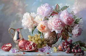 Zbigniew Kopania - Pivoines et cristaux