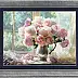 Zbigniew Kopania, Peonies and silver, Oil painting - canvas, 80 x 60