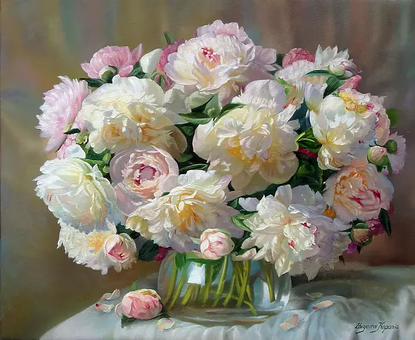 Zbigniew Kopania - Slightly pink peonies