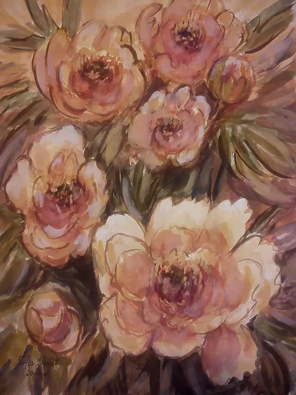 Zofia Świat - peonies