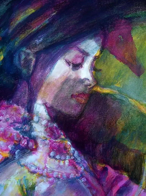 Marzena Salwowska, The Pearly Life of Margaret/2/Lives of the Saints, Other, Glaze, Ink - paper, 30 x 42