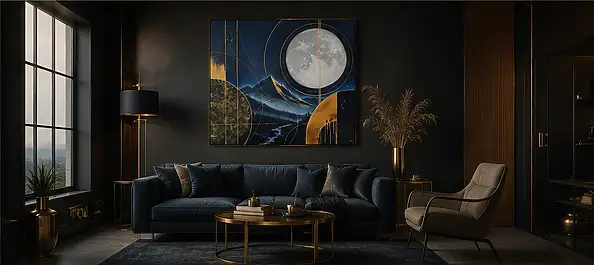 Magda Malinowska, Perygeum Luny, Obraz akrylowy - płótno, 100 x 80
