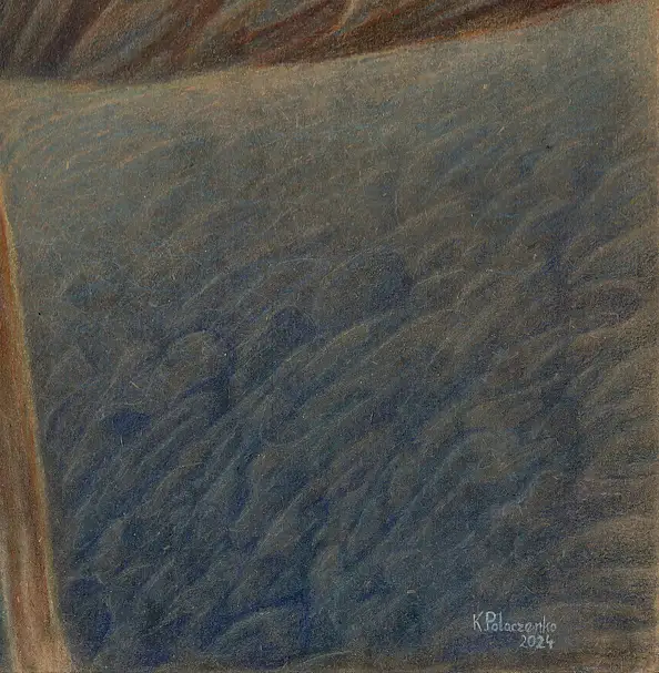 Krzysztof Polaczenko, Fosforo, Gesso, Dipinto acrilico, Matita, Pastello, Tecniche miste - pannello, 40 x 60