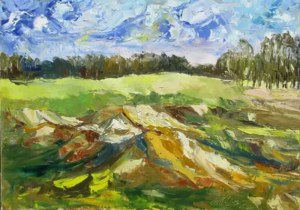 Anna Wąsikiewicz - Sandy turbot in the field