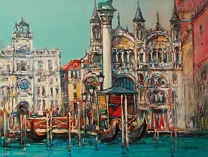 Piotr Rembieliński - Piazza San Marco and Venezia