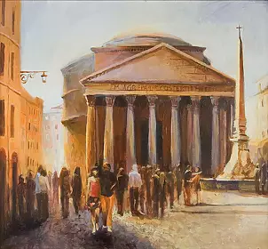 Renata Rychlik - Piazza della Rotonda in Rome