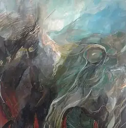 Iwona Joanna Ostaszewska, Ствол, Акрилова картина, Масляная картина - , 100 x 140