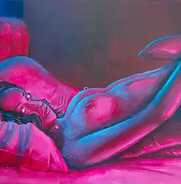 Aleksander Błażyca, Первый из темноты, Акрилова картина - холст, 50 x 40