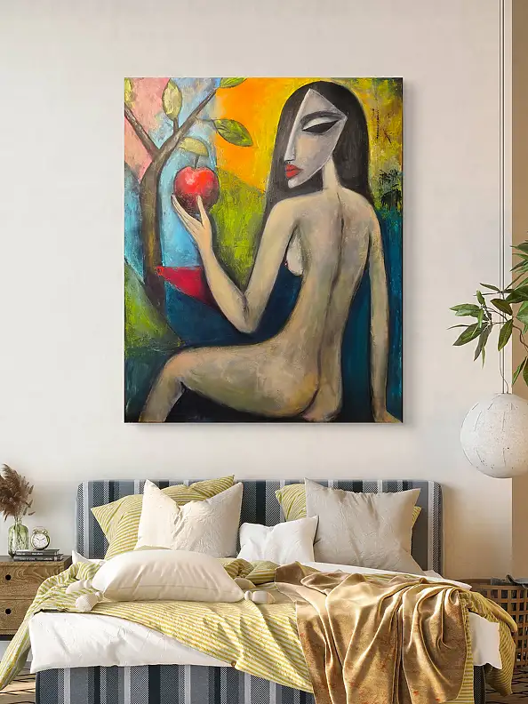 katarzyna nachajska, Premier choix, Peinture acrylique, Techniques mixtes - toile, 100 x 120