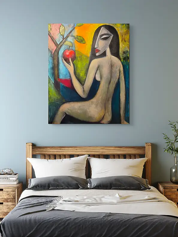 katarzyna nachajska, Premier choix, Peinture acrylique, Techniques mixtes - toile, 100 x 120